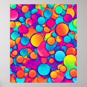 Caleidoscoop van circulaire dromen poster