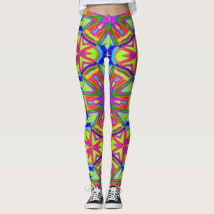 Caleidoscoop van de Teller van het neon de Leggings