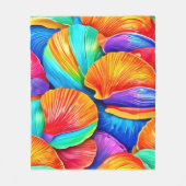 Caleidoscoop van Ocean Shells Fleece Deken (Voorkant)