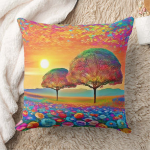 caleidoscoop van Sunset Natuur Kussen