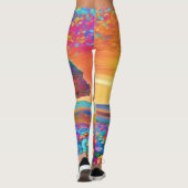 caleidoscoop van Sunset Natuur Leggings (Achterkant)