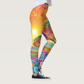 caleidoscoop van Sunset Natuur Leggings (Rechts)