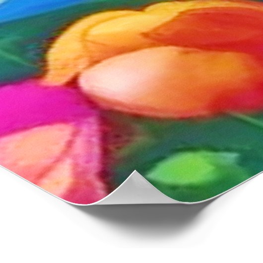 caleidoscoop van Sunset Natuur Poster (Hoek)