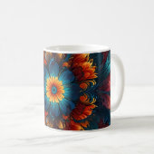 caleidoscoop vuurbloem in bloei koffiemok (Voorkant rechts)