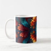 caleidoscoop vuurbloem in bloei koffiemok (Links)