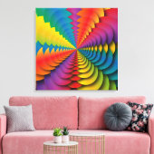 caleidoscoopcanvas canvas afdruk (Insitu (Woonkamer))