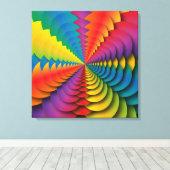 caleidoscoopcanvas canvas afdruk (Insitu (Houten vloer))