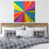 caleidoscoopcanvas canvas afdruk (Insitu (Slaapkamer))