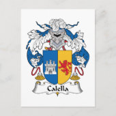 Calella Family Crest Briefkaart (Voorkant)