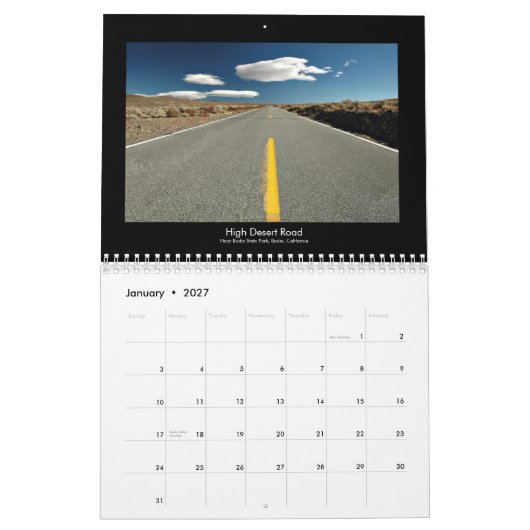 Calendar 2013 Northern California Kalender (Jan 2027)