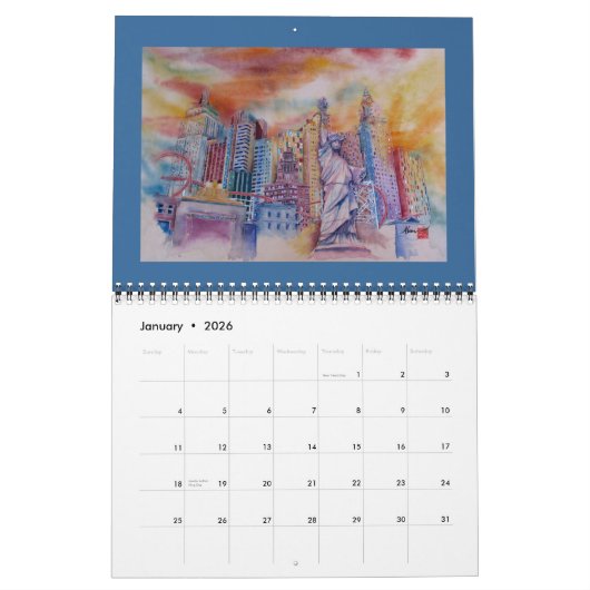 CALENDAR 2013 - WATERVERF ART VAN ALAN GOLDBARG KALENDER (Jan 2026)