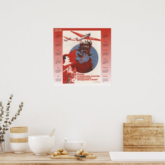 Calendar 2018 Soviet poster 1937 (Keuken)