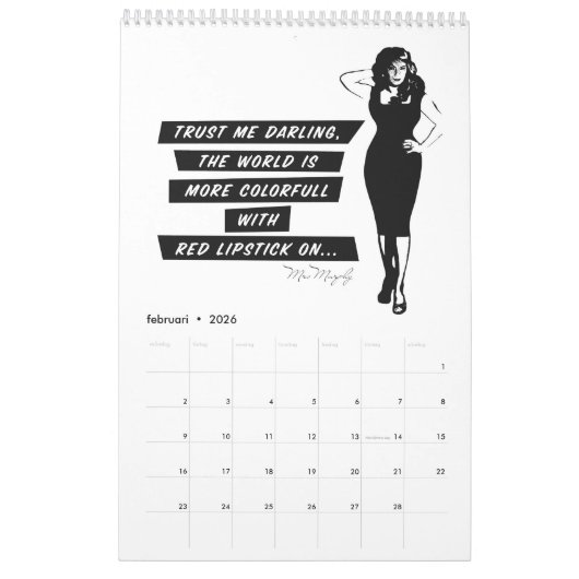 Calendar 2018  - your most fabulous year yet! kalender (Feb 2026)
