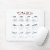 Calendar 2021 Business Name Blush Muismat (Met muis)