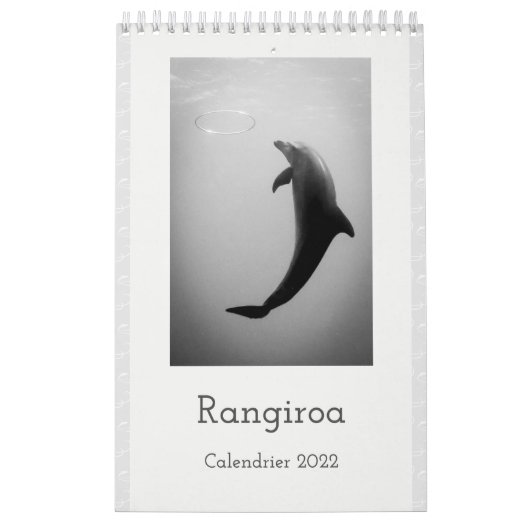 Calendar 2022 RANGIROA BW Kalender (Hoes)