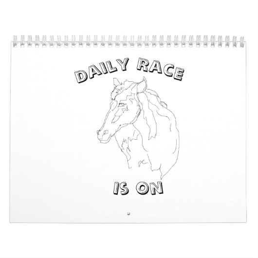 Calendar 2024 : daily Races Kalender (Hoes)