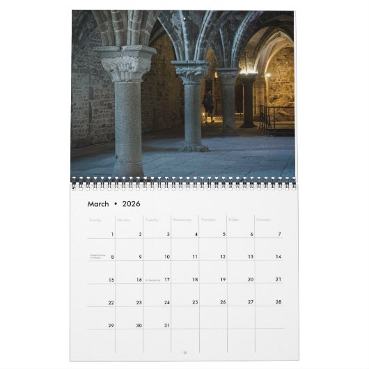 Calendar 2024 Mont Saint-Michel Kalender (Mar 2026)