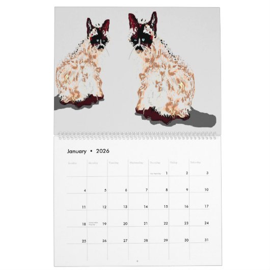 Calendar 2026 Cats & Dogs Kalender (Jan 2026)