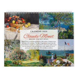 Calendar 2026 - Claude Monet 2 - Impressionism Kalender