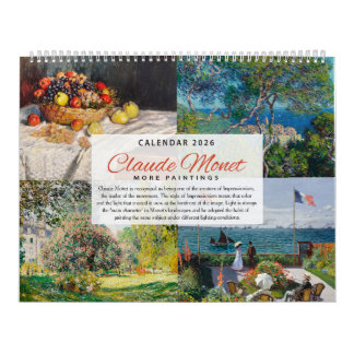 Calendar 2026 - Claude Monet 2 - Impressionism Kalender