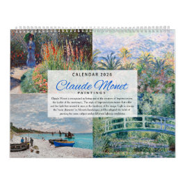 Calendar 2026 - Claude Monet - Impressionism Kalender