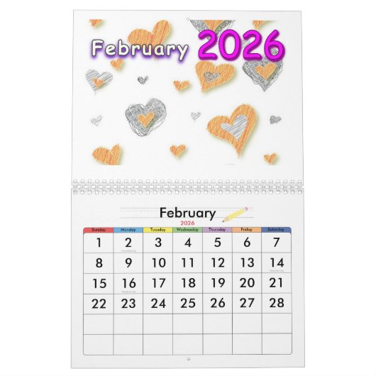 Calendar 2026 kalender (Feb 2026)