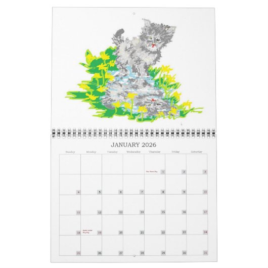 Calendar 2026 : Love of The Feline  Kalender (Jan 2026)