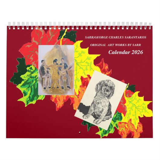Calendar 2026 Sarr /George Charles Sarantakos Kalender (Hoes)