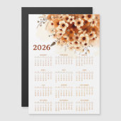 Calendar 2026 with flowers (Voorkant / Achterkant)
