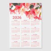 Calendar 2026 with flowers (Voorkant)