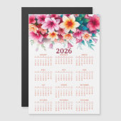 Calendar 2026 with flowers (Voorkant / Achterkant)