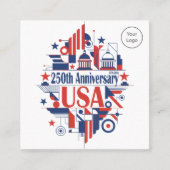 Calendar America’s 250th anniversary Vierkante Visitekaartje (Voorkant)