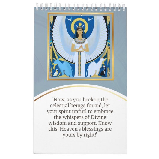 Calendar angel Egypt Kalender (Achterkant)