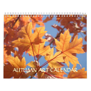 CALENDAR AUTUMN Calendars HERFST ART Leaves Kalender