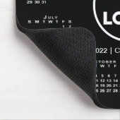 Calendar Business Logo on Black Muismat (Hoek)