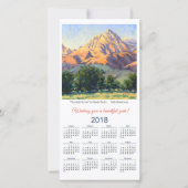 Calendar Card Mountain Sonnet 2018 van Sandy Farle Feestdagenkaart (Voorkant)