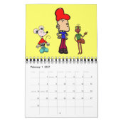 CALENDAR "cartoon art" gekke kikker Kalender (Feb 2027)