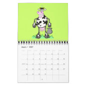 CALENDAR "cartoon art" gekke kikker Kalender (Mar 2027)