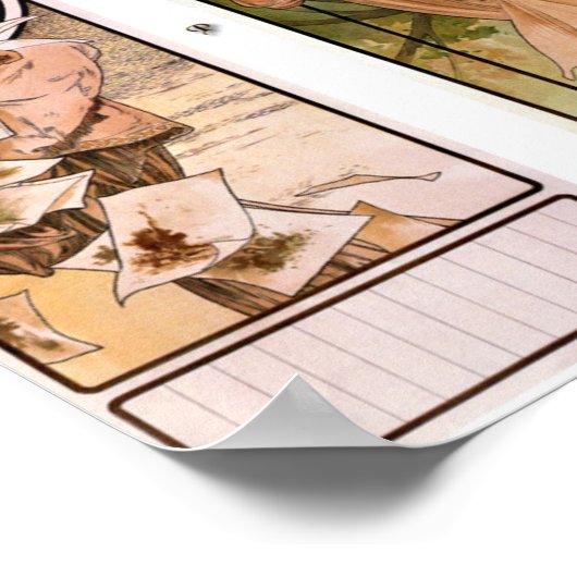 Calendar Champagne - Alphonse Mucha Poster (Hoek)