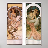 Calendar Champagne - Alphonse Mucha Poster (Voorkant)