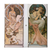 Calendar Champagne - Alphonse Mucha Tegeltje (Voorkant)