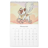 Calendar cute bulldog kalender (Feb 2026)
