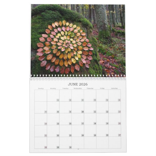 calendar forests 2026 art landart nature kalender (Jun 2026)