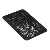 Calendar Gold Heart Chalkboard Save the Date Magneet (Rechterzijde)