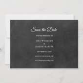 Calendar Gold Love Heart Black White Save The Date (Achterkant)