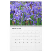 CALENDAR ILOSE Calendar Paarse Iris Flowers Kalender (Feb 2026)
