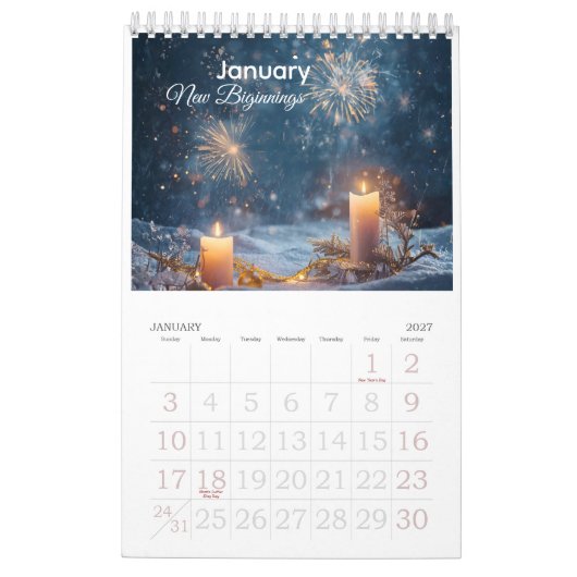 Calendar Kalender (Jan 2027)