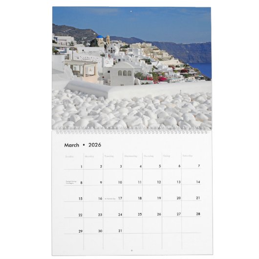 Calendar Kalender (Mar 2026)