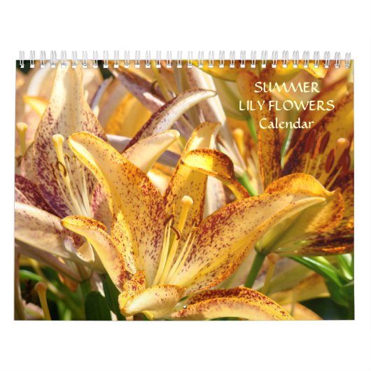 CALENDAR LILILIES Calendar LILY Flowers Summer Kalender (Hoes)