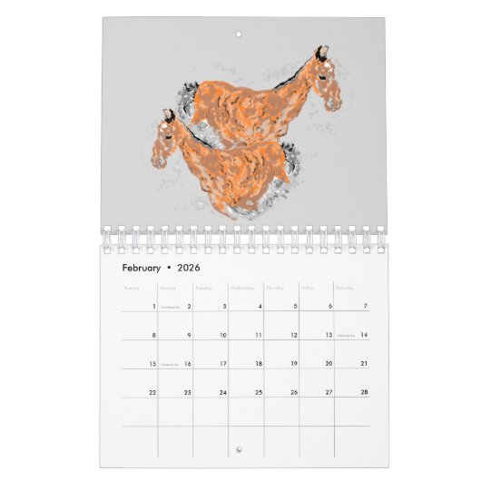 Calendar :  Love OF Horses Kalender (Feb 2026)